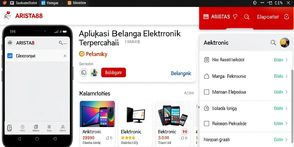 Antarmuka aplikasi ARISTA88 yang modern dan fungsional.