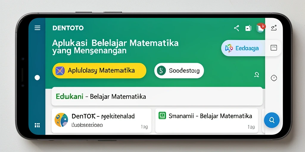 Tampilan antarmuka DENTOTO yang interaktif dan menarik.