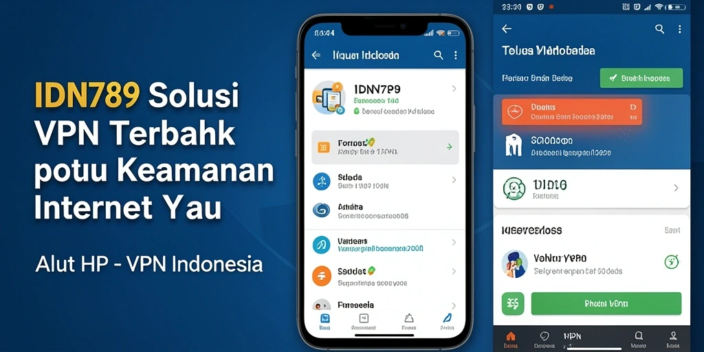Antarmuka IDN789 yang sederhana dan intuitif untuk penggunaan VPN Indonesia.