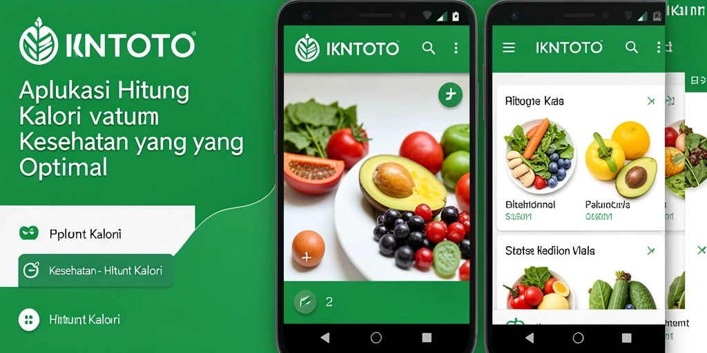 Tampilan utama IKNTOTO dengan fitur Hitung Kalori yang mudah digunakan.