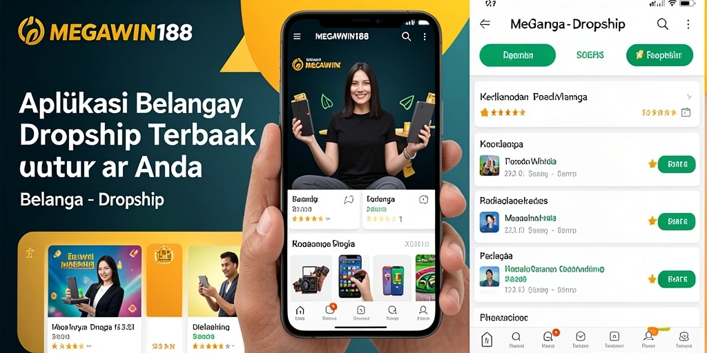 Tampilan antarmuka MEGAWIN188 untuk pengalaman dropship yang mudah.