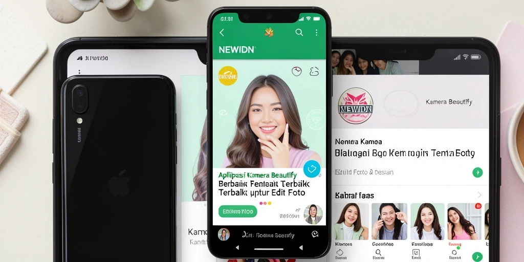 Antarmuka pengguna NEWIDN yang intuitif dan modern untuk editing foto.