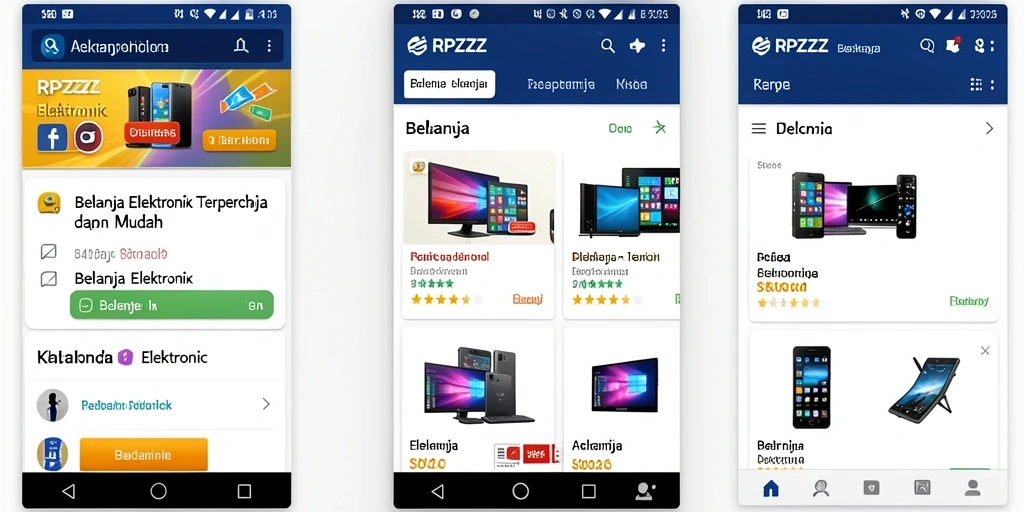 Antarmuka aplikasi RPZZZ yang sederhana dan fungsional.