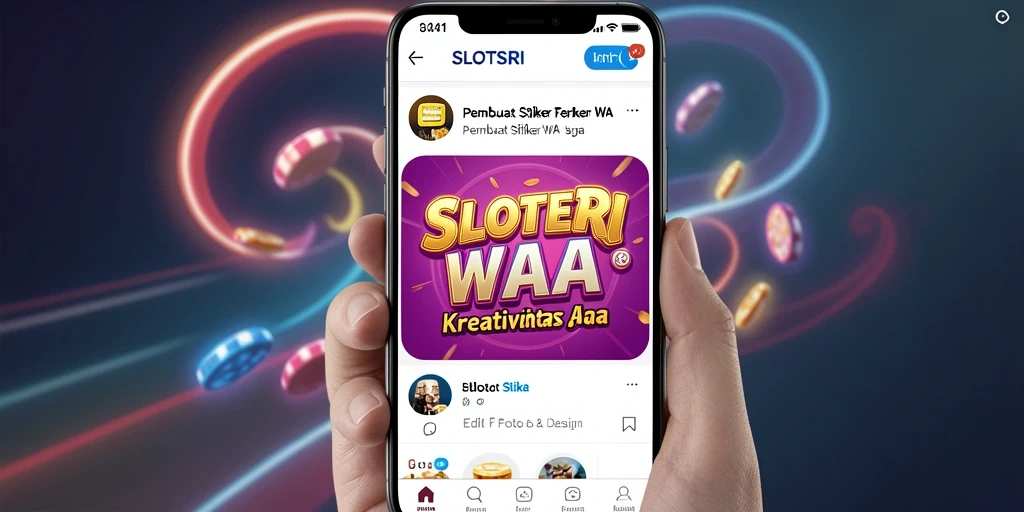 Antarmuka SLOTSRI yang intuitif untuk membuat stiker WA.